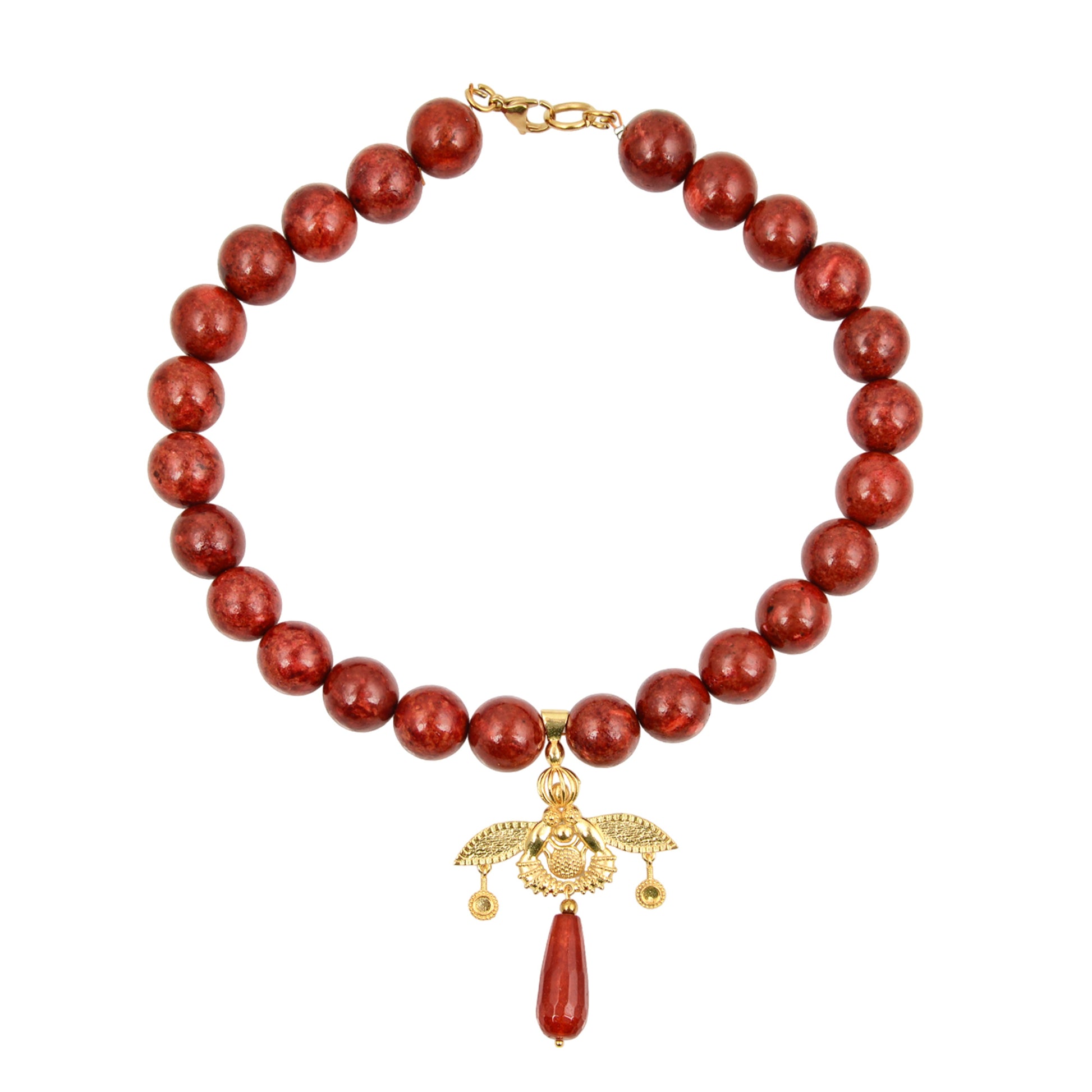  collar de piedras de coral