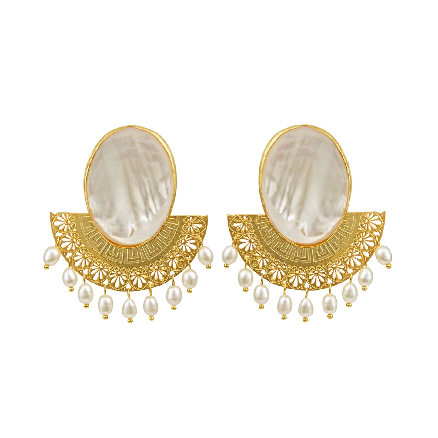  pendientes athenas blancos